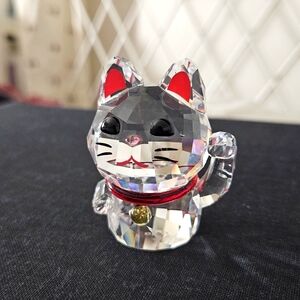 Swarovski Crystal 2" Lucky Cat Figurine #5301582